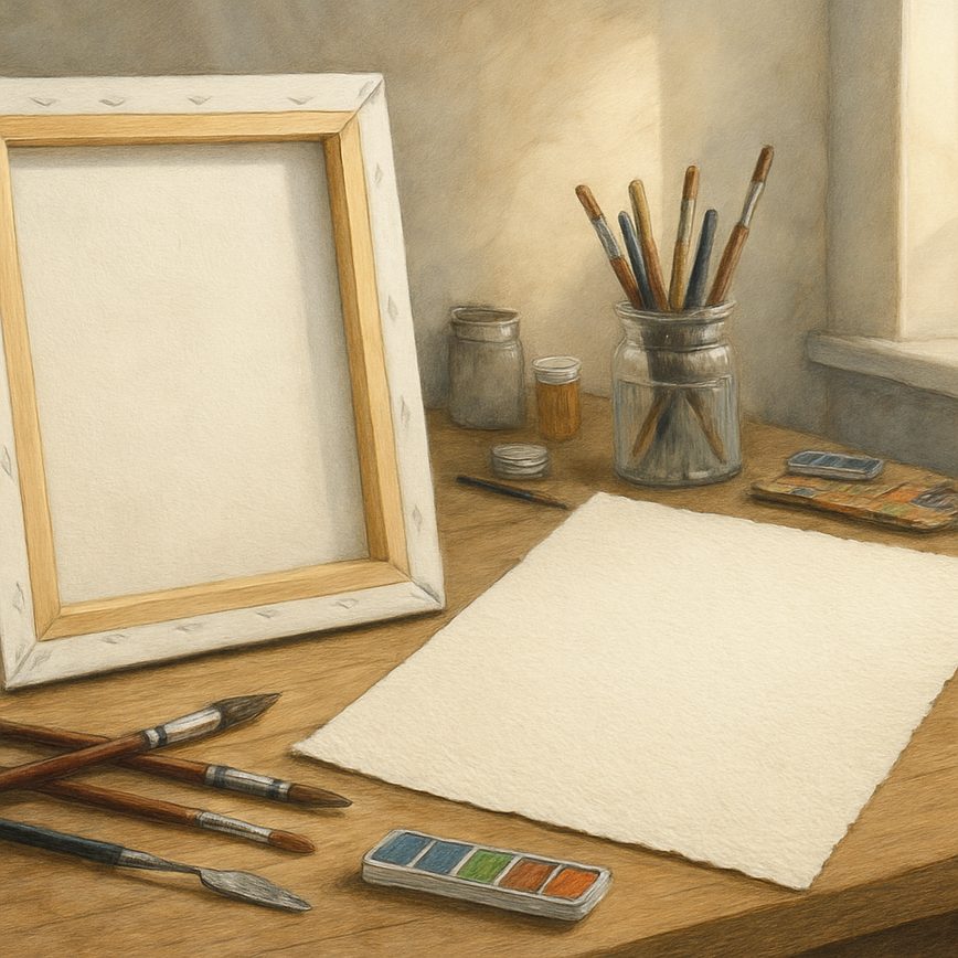 Canvas vs paper in art