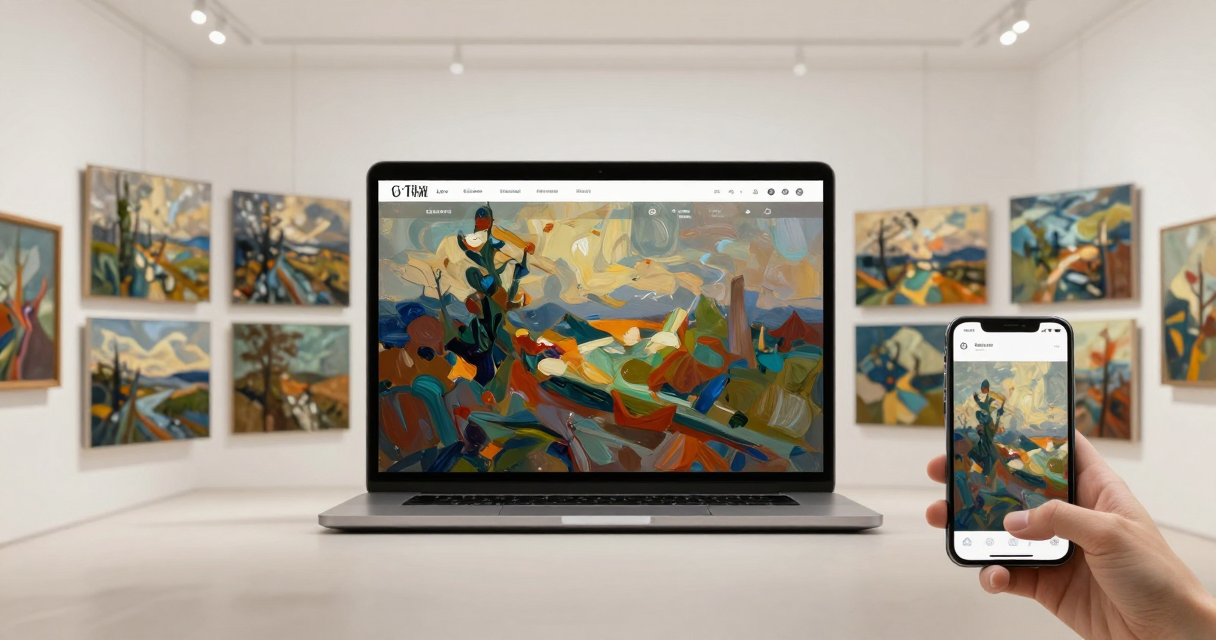 Role of the internet in art access