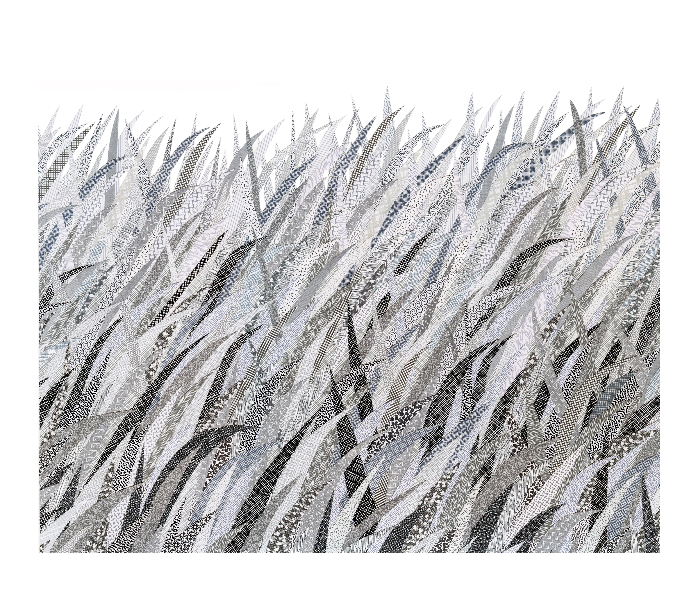 Security Grass in Grayscale