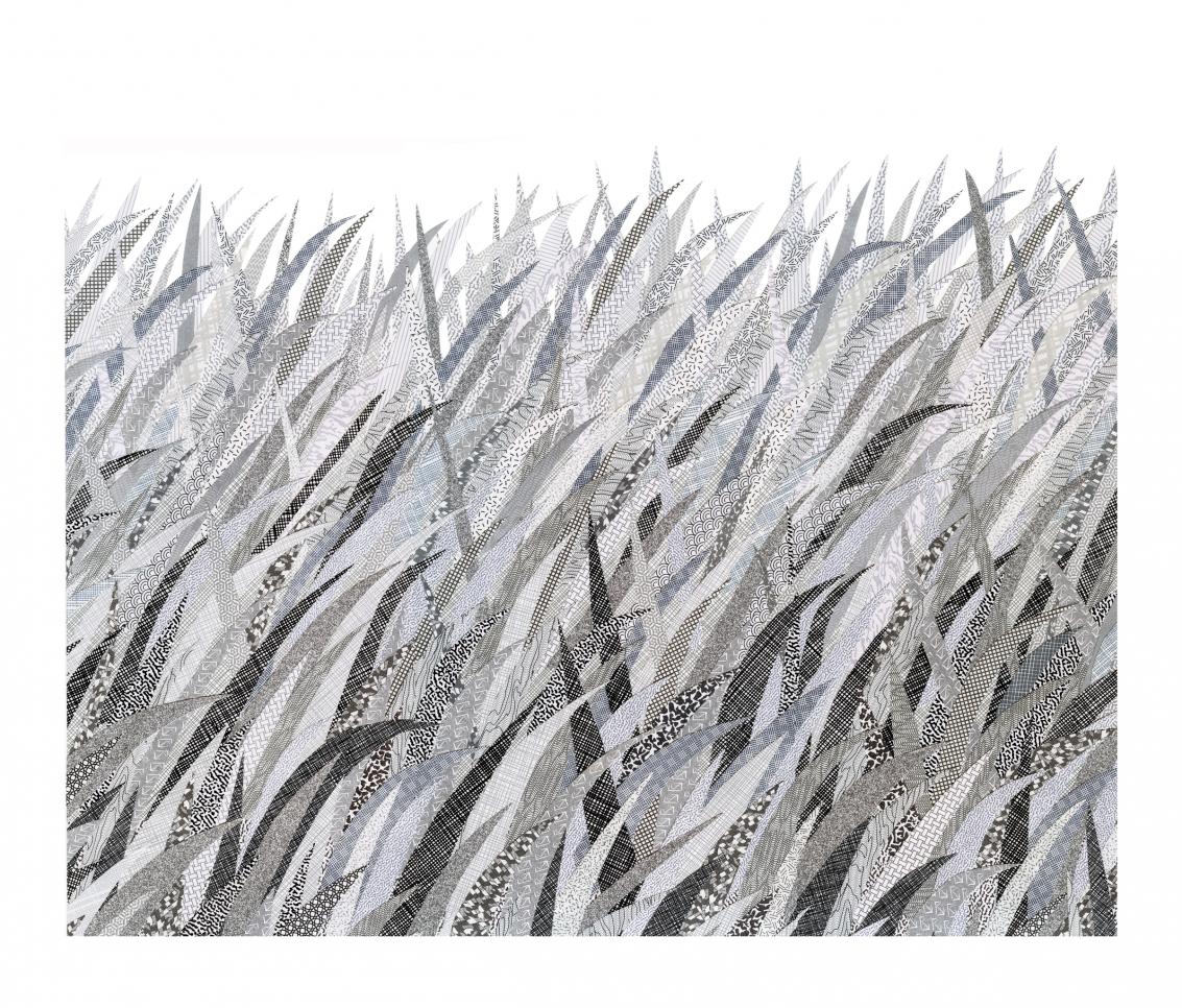 Security Grass in Grayscale